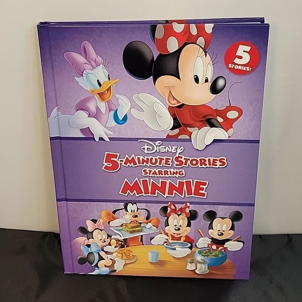 BRAND NEW DISNEY HARD COVER 5-MINUTE STORIES STARRING MINNIE TODDELER BOOK